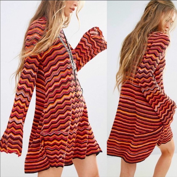 Free People Tops - ⛔️SOLD⛔️Free People Ziggy Sweater Knit Tunic Dres